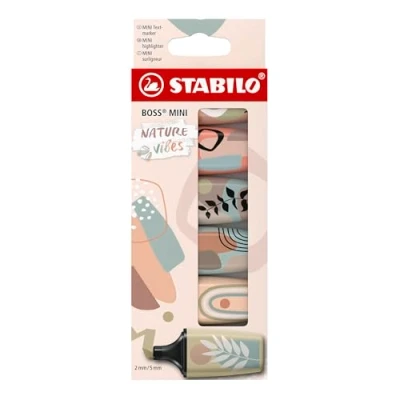 Imagen de STABILO Marcador BOSS MINI Naturevibes Estuche de cartón con 6 colores
