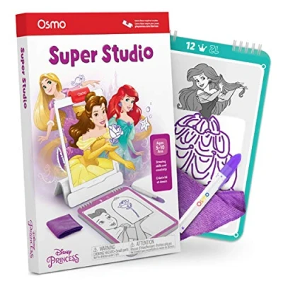 Imagen de Osmo Super Studio Disney Princess Ages 5 11 Learn to Draw For iPad or Fire Tablet Base Required