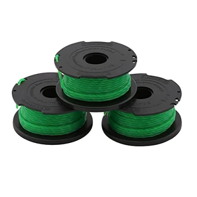 Imagen de BLACK+DECKER Pack de 3 bobinas hilo para desbrozadora y cortabordes, 6m largo 2mm diámetro, compatible con modelos GL7033, GL8033, GL933, GL9035, STB3620L, A6486
