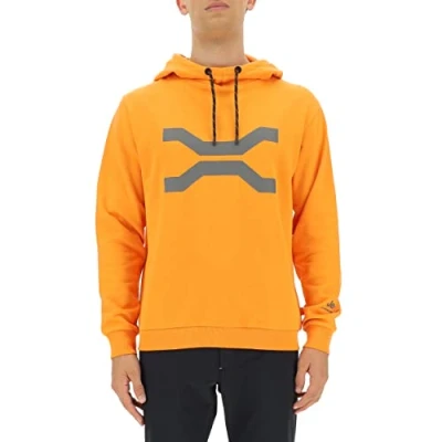 Imagen de JEEP O102624 O289 XP Man Hooded Sweatshirt Large Front Print JX22A Hombre Sun Orange/Castleroc L