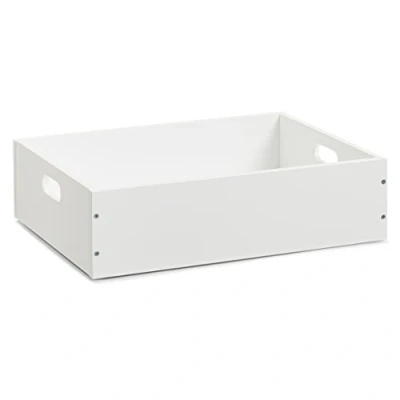 Imagen de Zeller 13351 caja apilable, MDF, color blanco, 40 x 30 11 cm