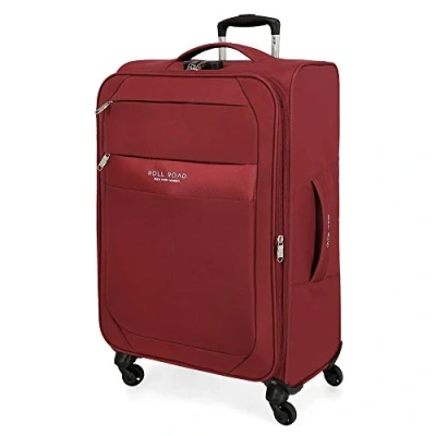 Imagen de Roll Road Royce Maleta mediana Rojo 43x66x26 cms Blanda Poliéster Cierre combinación 64L 2,6Kgs 4 Ruedas Extensible