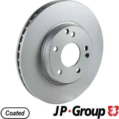 Imagen de JP GROUP 1363106600 Disco de freno Eje delantero 288 25 5 ventilado revestido MERCEDES BENZ: Clase C Berlina, CLK Coupé, Coupé