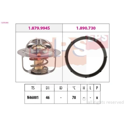 Imagen de EPS 1.879.994 Termostato, refrigerante 78 46 con junta TOYOTA: Auris Familiar