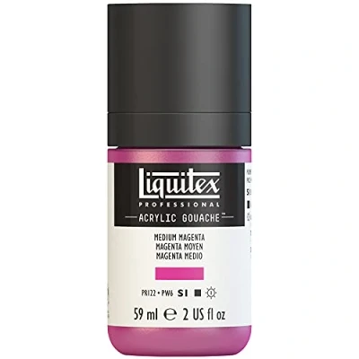 Imagen de Liquitex Professional Gouache acrílico extrafino viscocidad Baja, Tubo 59 ml, Magenta Medio,