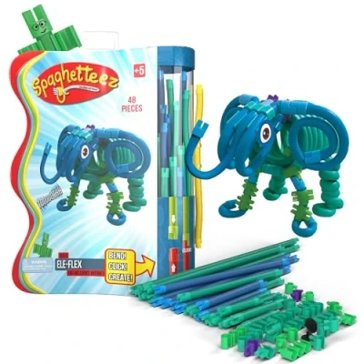 Imagen de spaghetteez Ele Flex Creative and Connectable Elephant Toy for Children Flexible, Bendable Construction Set Enhances Problem Solving Skills, Creativity, Educational Fun Ideal Age 5+