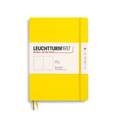 Imagen de LEUCHTTURM1917 355287 Libreta de notas Composition (B5) tapas blandas, 123 páginas numeradas, lisa, limón