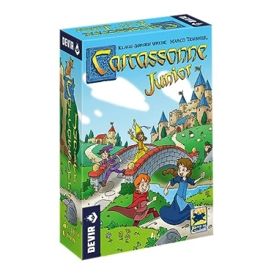 Imagen de Devir Carcassone Junior, Juego de Mesa, Mesa en Familia, 4 años, Divertido y Creativo (BGCARJTR)