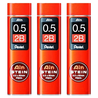 Imagen de PENTEL AIN STEIN C275 Juego de 3 cajas 40 minas (0,5 mm, dureza 2B)