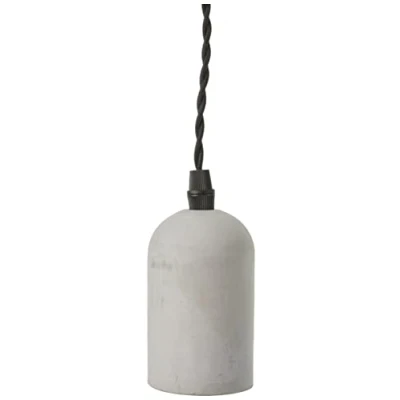 Imagen de Kikkerland klp58 eu Concrete Pendant Lamp Cone, cerámica/hormigón, gris