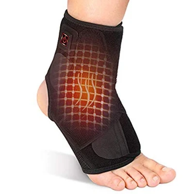 Imagen de Soporte de Tobillo,Tobillera Ajustable, Terapia Caliente con Controlador 3 niveles para Estabilizar los Ligamentos,Alivio del Dolor Crónico Tobillo, Artritis, Tendinitis
