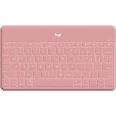 Imagen de Logitech Keys To Go Teclado Inalámbrico Bluetooth para iPhone, iPad, Apple TV, Disposición QWERTY Pan Nordic , Rosa
