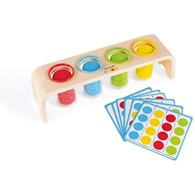 Imagen de Janod Essentiel Separar Colores Juego Educativo de Madera para Niños Pequeños Aprender Los y Desarrollar la Motricidad Fina Pintura al Agua A partir 2 Años, J05066