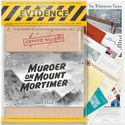 Imagen de Cryptic Killers Juego de misterio Asesinato sin resolver Archivos caso frío Investigación Detective Evidence &amp; Crime File individuos, citas nocturnas y juegos fiesta en el