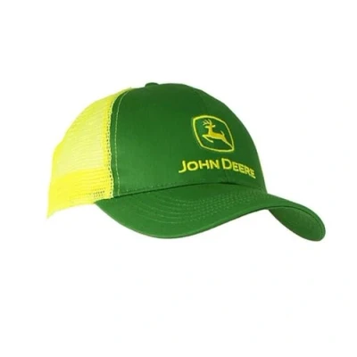 Imagen de Gorra con logotipo de John Deere, para hombre, parte trasera malla amarillo