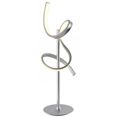 Imagen de JUST LIGHT. Lámpara de mesa LED Curls, plata, metal, 53 cm altura, atenuable