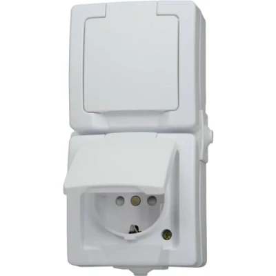 Imagen de Kopp 136902009 Programa de Interruptor para ambientes húmedos, Blanco, 2fach senkrecht