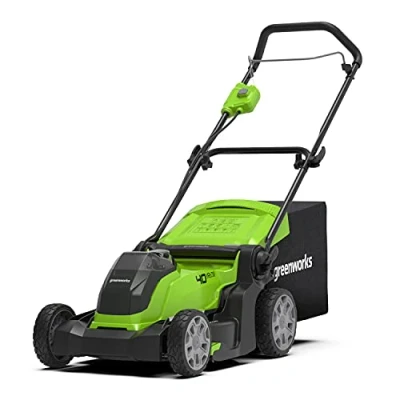 Imagen de Greenworks G40LM41 Cortacésped de Batería para Céspedes Hasta 500 m², Ancho Corte 41 cm, Bolsa 50L SIN 40V y Cargador, Garantía 3 Años