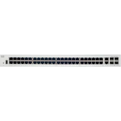 Imagen de Cisco Switch de red Catalyst 1000 48T 4G L, 48 puertos Gigabit Ethernet (GbE), 4 enlace ascendente SFP 1 G, garantía limitada por vida mejorada (C1000 L)