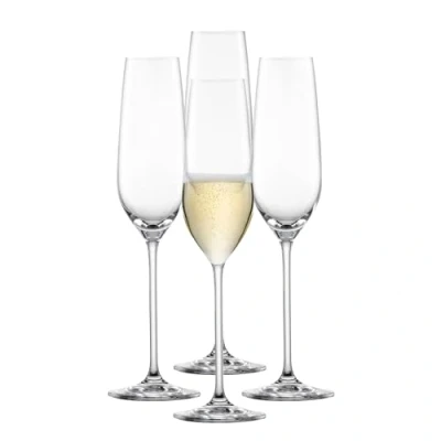 Imagen de Schott Zwiesel Fortissimo 123686 Copas de champán (4 unidades, con punto moussier), aptas para lavavajillas, fabricadas en Alemania