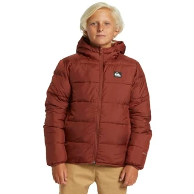 Imagen de Quiksilver Scaly Reversible Youth Chaqueta de invierno para niños, Talla: 14a, Light brown