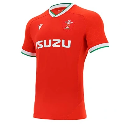 Imagen de Macron 58125551 WRU M20 Camiseta Home Pro Authentic Technical Body Fit SS SR, Rojo, S Hombre