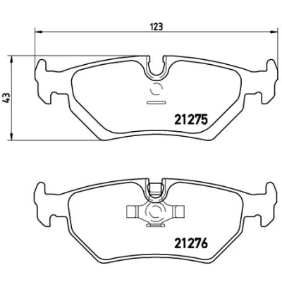 Imagen de BREMBO P 23 062 Juego de pastillas freno con contacto avisador desgaste clip émbolo sin accesorios CITROËN: Evasion, PEUGEOT: 806