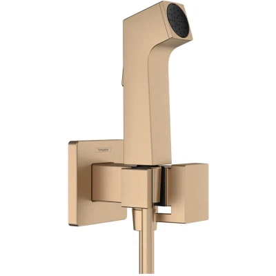 Imagen de hansgrohe 29231140 Teleducha de bidé, Bronce Cepillado, eckig