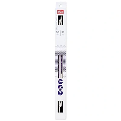 Imagen de Prym 190 306 Aguja de Punto ergonómica para Tejer (5 mm/30 cm), Sintético, Blanco, Talla única