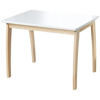 Imagen de roba Mesa Infantil, Madera Maciza y MDF, con Tablero Lacado en Blanco