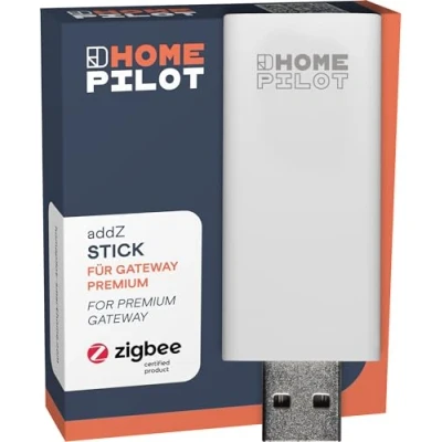 Imagen de HOMEPILOT Addz Stick Amplía el Gateway Premium con funcionalidad ZigBee. Para una mayor variedad de dispositivos compatibles en cualquier Smart Home System.