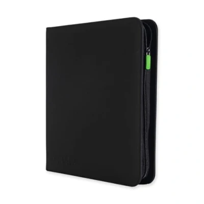 Imagen de Vault X Carpeta Exo Tec Premium Zip Álbum de 12 Bolsillos para Cartas Coleccionables 480 Inserción Lateral con una cremallera TCG (Negro)