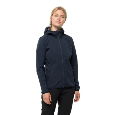 Imagen de Jack Wolfskin Bornberg Hoody W Chaqueta Softshell, Mujer, Azul Oscuro, S