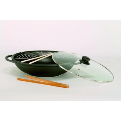 Imagen de Krügar SCO11 Leipzig Wok con Tapa de Cristal (36 cm)
