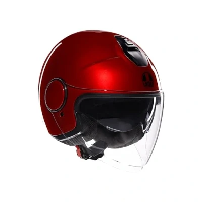 Imagen de AGV ETERES E2206, Casco Moto Jet, Unisex, Corsa Red, M