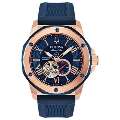 Imagen de Bulova Reloj Analógico para Hombre de Automático con Correa en Silicona 98A227