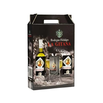 Imagen de Pack 2 Botellas Manzanilla La Gitana 75 Cl. + Catavinos