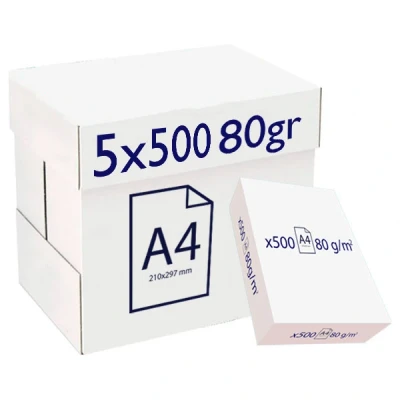 Imagen de Papel SUZANO REPORT Premium 80 Gr. Din A4, Caja x2500 Hojas