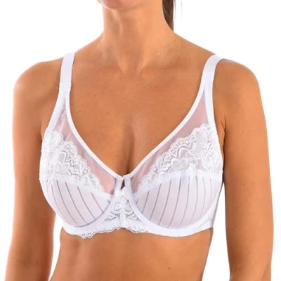 Imagen de Creaciones Selene Mariluz Sujetador con aros, Mujer, Talla: 80C, Blanco