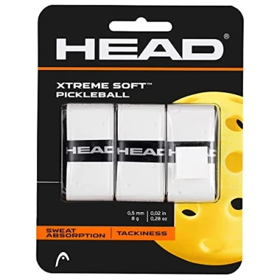 Imagen de HEAD 2022 Xtreme Soft Pickleball Overgrip Paquete de 3, Color Blanco