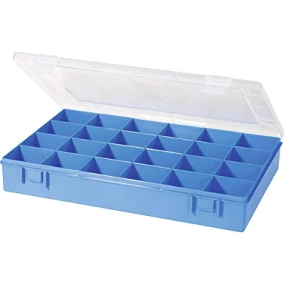 Imagen de Hünersdorff Cajas de Surtido PP Classic, 24 Compartimentos 225x335x55 mm, Azul