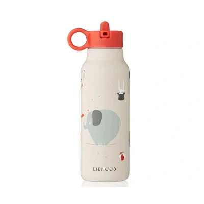 Imagen de Liewood FALK Water Bottle 350 ML Unisex Cantimplora para niños, Talla: One Size, Circus / sandy