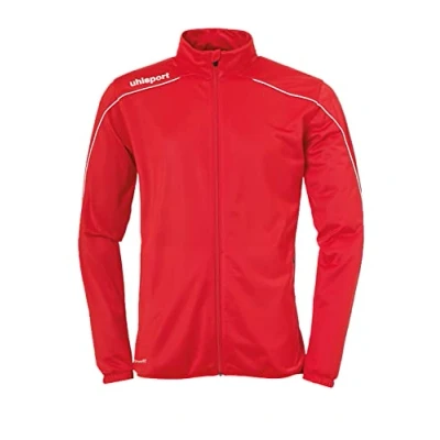 Imagen de Uhlsport Stream 22 Classic Jacket Chaqueta De Poliéster Con Cuello Alto, Unisex adulto, Red/White, L
