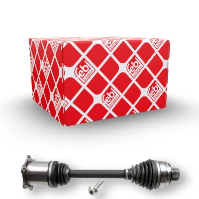 Imagen de FEBI BILSTEIN 182763 Árbol de transmisión Eje delantero, izquierda, derecha con tornillo AUDI: Q5
