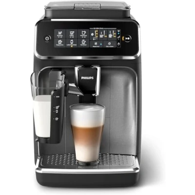 Imagen de Philips Serie 3200 Cafetera Superautomática Wi Fi Integrado, Sistema de Leche LatteGo, 5 Variedades Café, Control con App, Pantalla Táctil Intuitiva, Plata (EP3546/70)