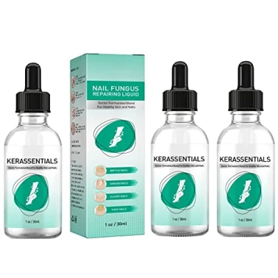 Imagen de Kerassentials Aceite de tratamiento hongos en las uñas los pies, para uñas, restaura descoloridas y dañadas