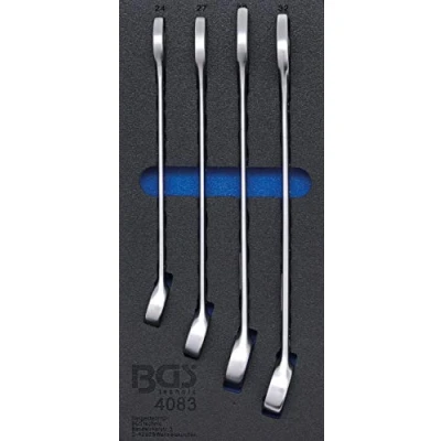 Imagen de BGS 4083 Bandeja para carro 1/3: Juego de llaves combinadas 24 32 mm 4 piezas