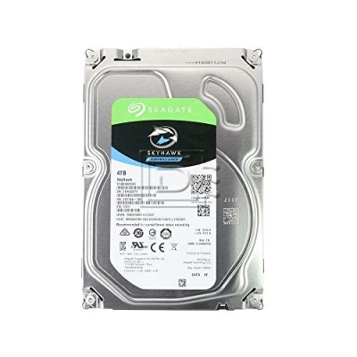 Imagen de Seagate SkyHawk, 4 TB, Disco Duro Interno de Vigilancia, HDD, 3.5&quot; SATA 6 GB/s, Caché 64 MB, DVR, Sistema cámaras seguridad NVR y 3 años servicios Rescue (ST4000VX007)