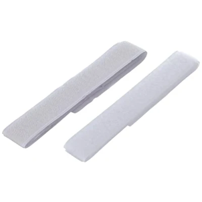 Imagen de 2 corchetes adhesivos y para coser Korbond de 50 cm blancos