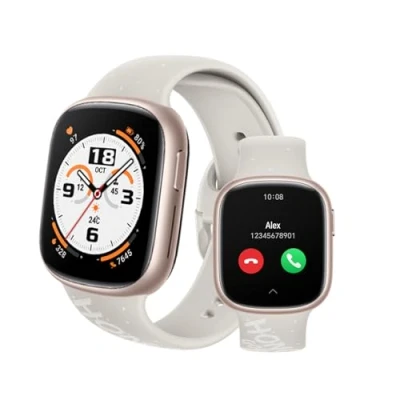 Imagen de HONOR Watch 4 SmartWatch, Llamadas Bluetooth, 1.75 Pulgadas AMOLED, GPS, 14 Días de Autonomía, Spo2, Monitor Ritmo Cardíaco y Estrés, 5ATM, Compatible con Android e iOS, Oro